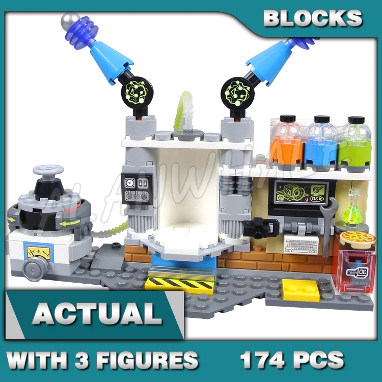 174pcs Hidden Side Ghost Lab Mad Scientist De-haunting chamber 11457 Building Block toys Compatible With Model