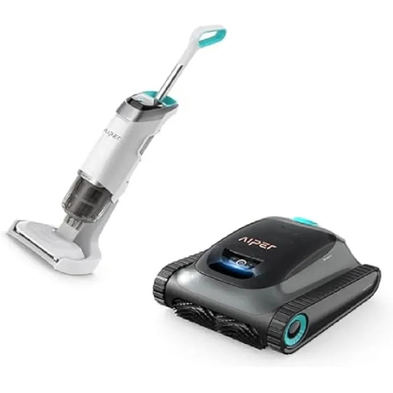 

ГОРЯЧИЕ ПРОДАЖИ Aiper Scuba S1 2025 Серый робот-пылесос для бассейна с ручными пылесосами Pilot X1, идеально подходит для подземных и надземных пылесосов P