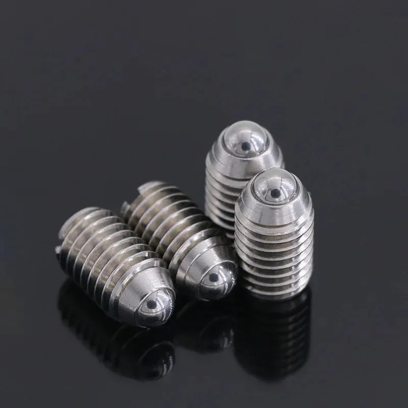 Êmbolo esférico com mola em aço inoxidável 304 com ranhura para posicionamento de precisão em gabaritos e máquinas M3 M4 M5 M6