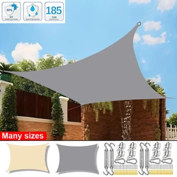 300D waterproof sunshade sunshade protective cover canvas camping sunshade cloth large outdoor rain and snow shed garden terrace