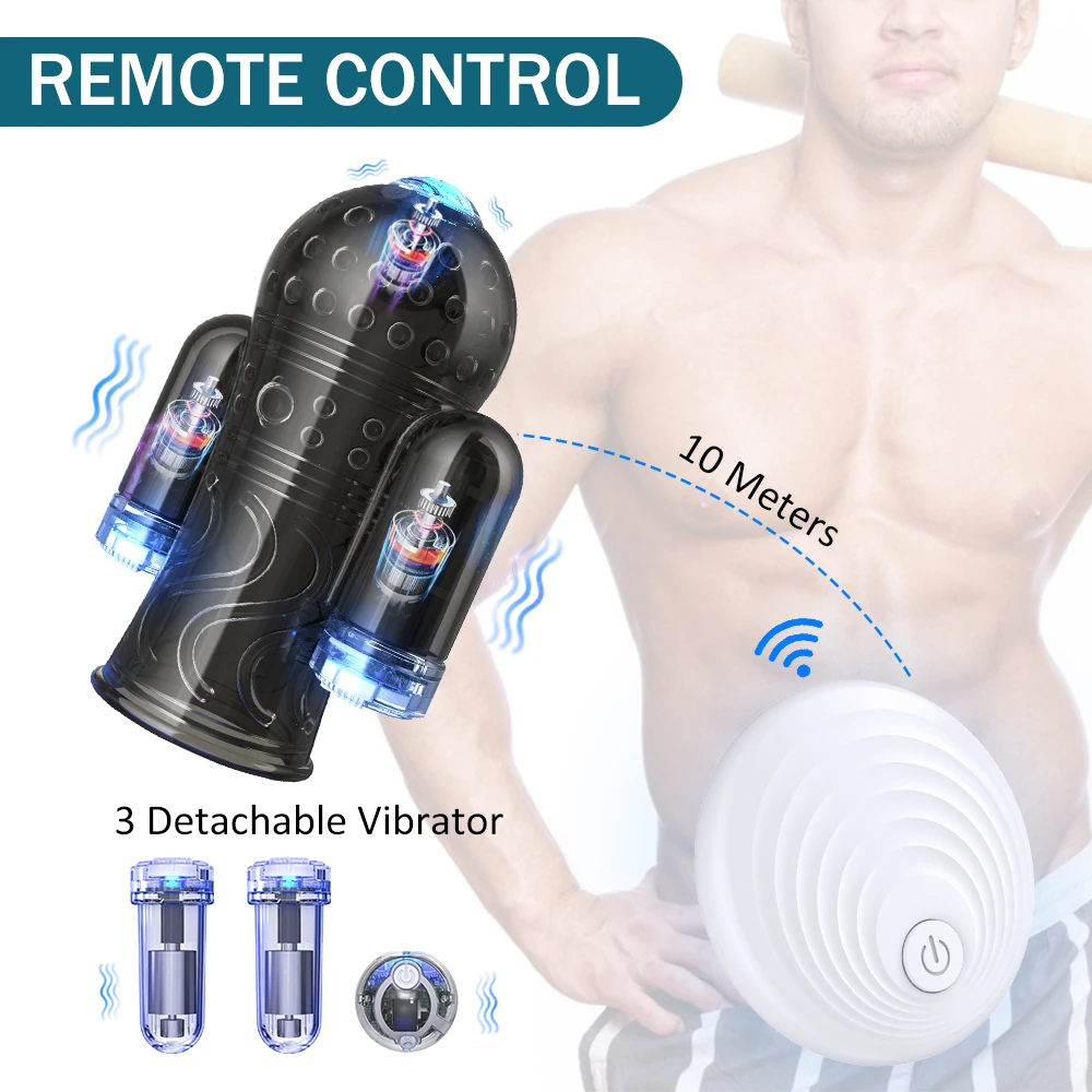 Wireless Remote Control Glans Vibrator Penis Trainer Sex Toys for Men Delay Lasting Glans Trainer Vibrators Male Masturbator