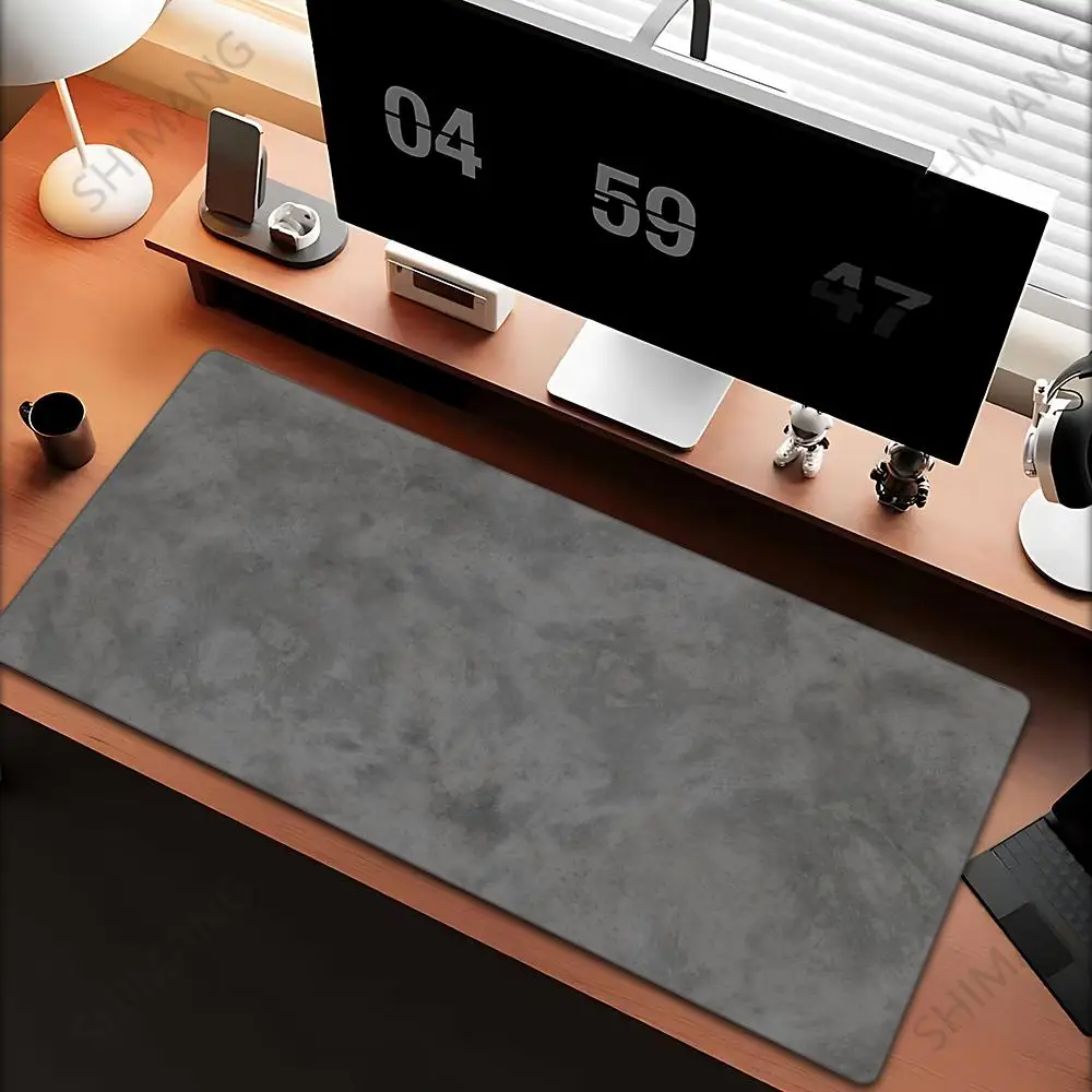 

Gray series mouse pad 100×50cm overlocked Large size mousepad xxl Black desktop keyboard table pad gray series gaming desk mat