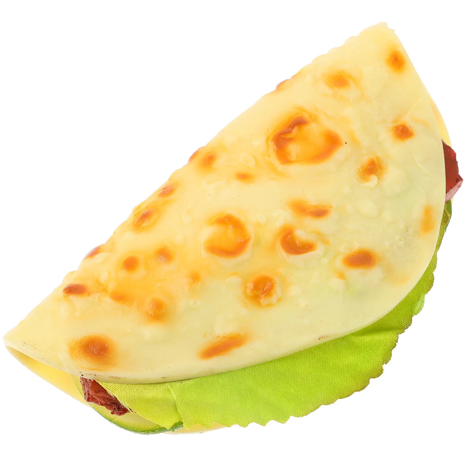 Dessert Simulated Pancake Hand Taco Model Food Breakfast Shooting Decorative Display Props (meat Vegetable Pie) Child Fake Pvc