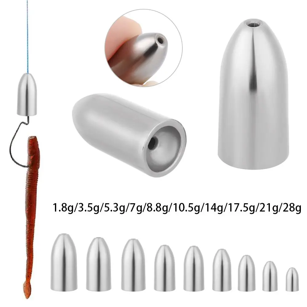 Tungsten Sinkers 1.8g-28g Fishing Weights Sinkers For Bass Hook Connector Fishing Tungsten Fall Fishing Tackle Accessories