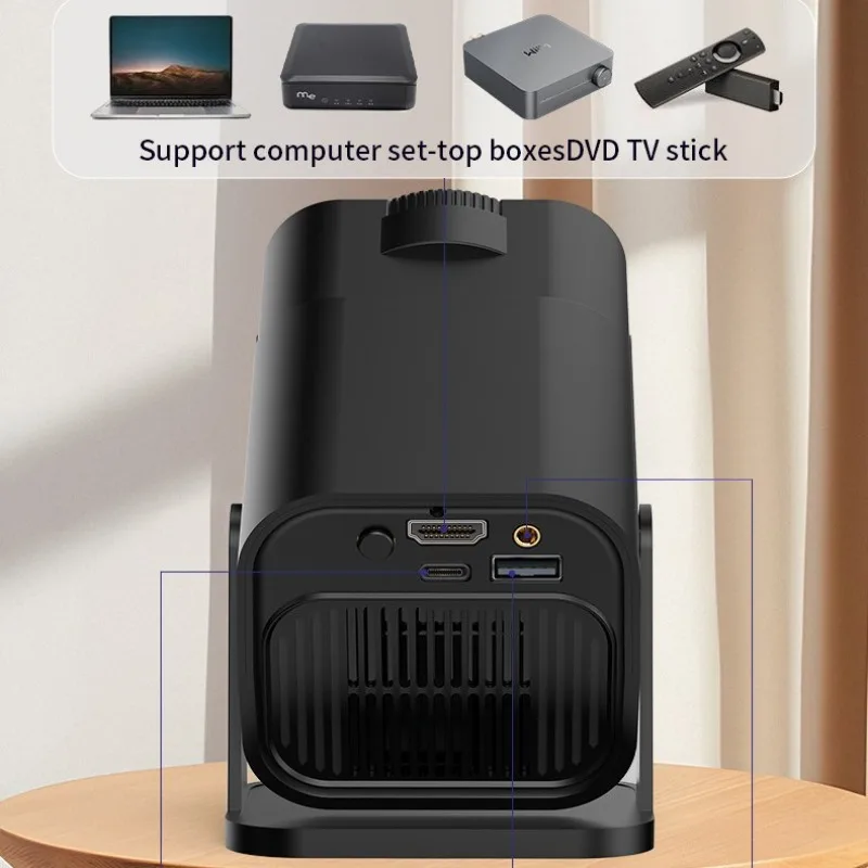 FOR HY320mini Z2 wired same screen projector home portable projection high definition mobile phone projector 480
