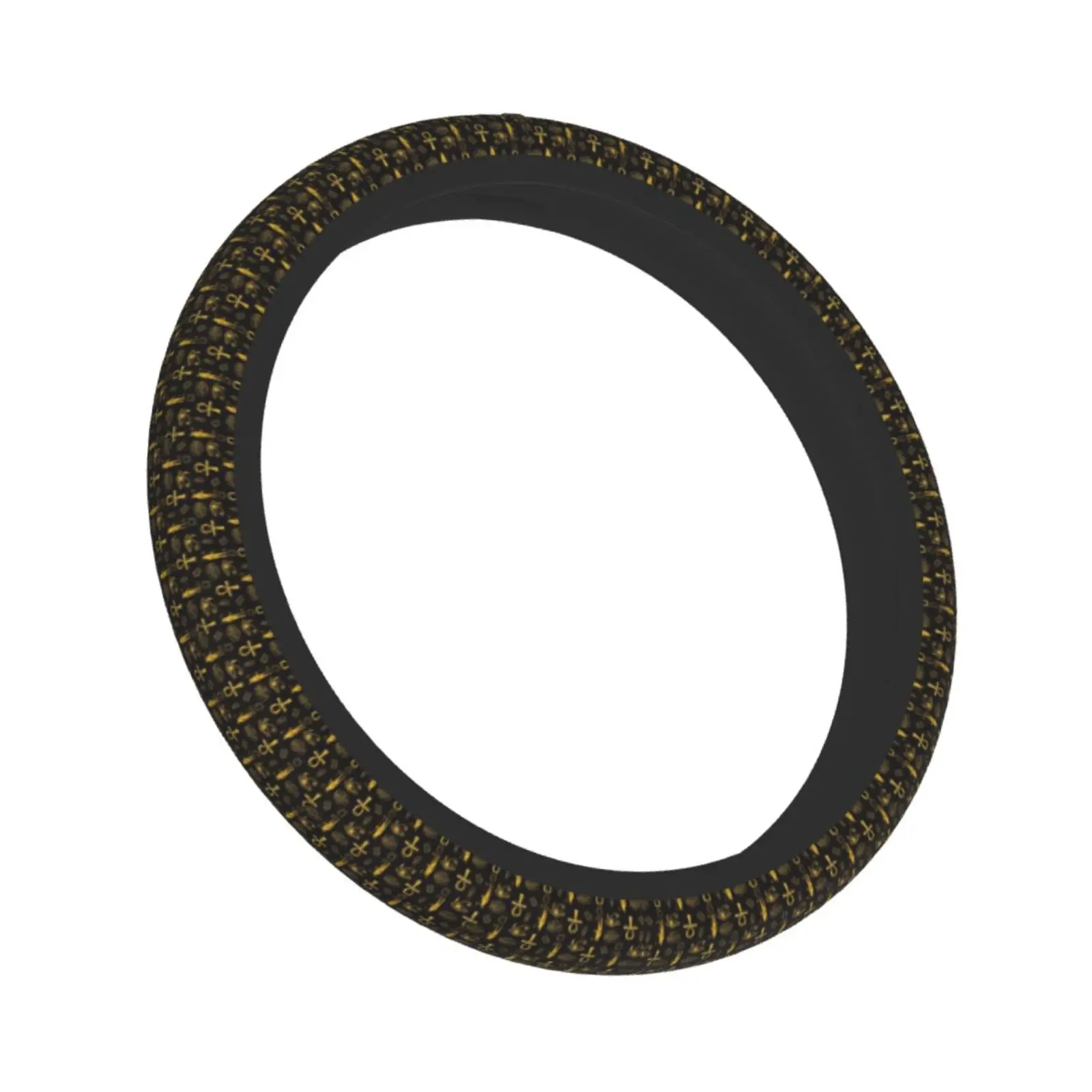 Ancient Egyptian Image Symbol Car Steering Wheel Cover 38cm Soft Steering Wheel Protective Cover Auto Decoration Steering-Wheel