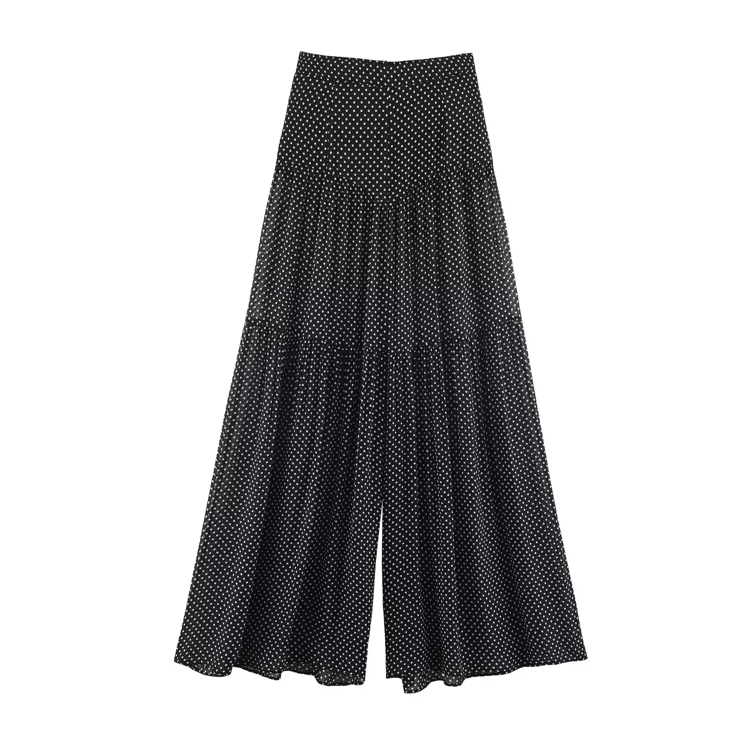 KONDALA Vintage Party-Chic Damen-Hosenanzug mit Polka Dots, ärmellosem Neckholder-Top und langen, weiten Hosen – Modischer Sommer-Urlaubsanzug 2026 – Detail 13