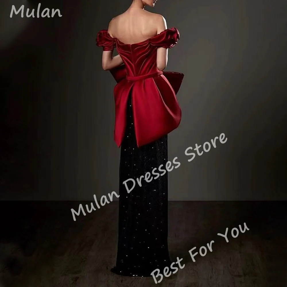 Elegant Long Evening Dresses for Women Off the Shoulder Floor-Length Mermaid Special Events Prom Party Wedding Dress 2024