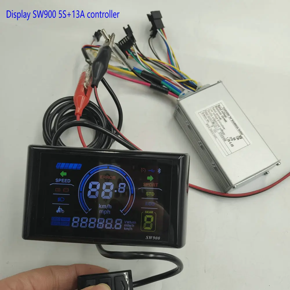 LCD Display SW900+LISHUI Controller 13A FOR Electric Bicycle with Torque Sensor T9/T13/T15/T17 BICYCLE Accessories DIY PART