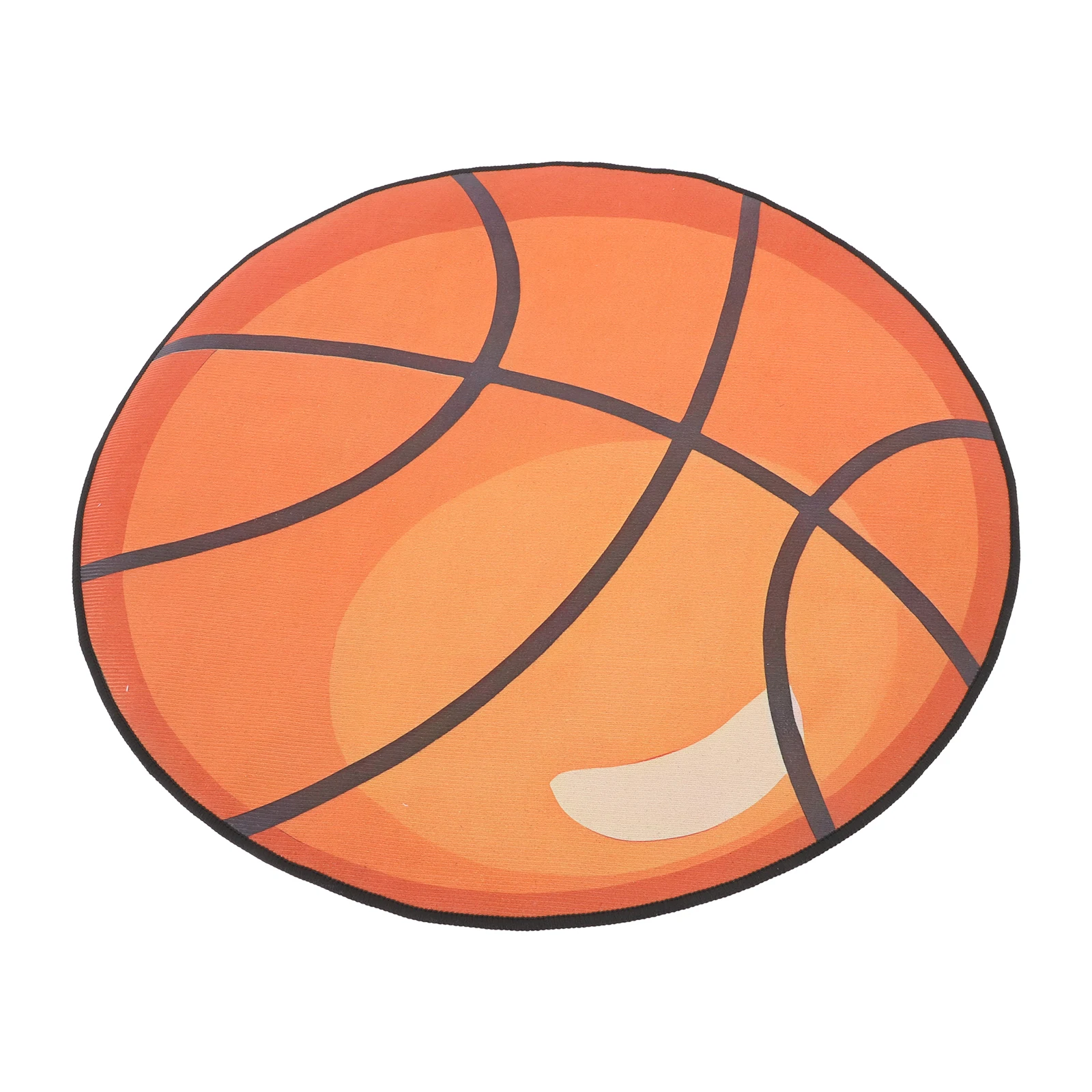 

Round Basketball Floor Mat for Office Chair Nonslip Design Cartoon Sports Rug Desk Chair Mat for Hardwood Carpet Gaming Room