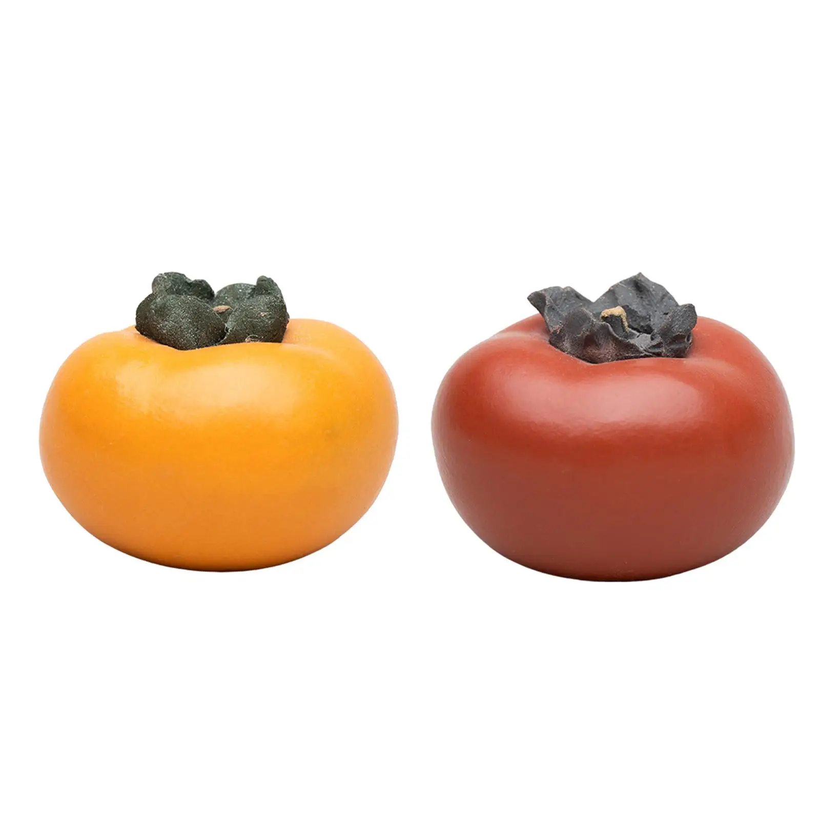 Pottery Tea Pet Persimmon Ornament Handmade Miniature Decorative Color Changing Table Decor for Tea House Office Home Cabinet