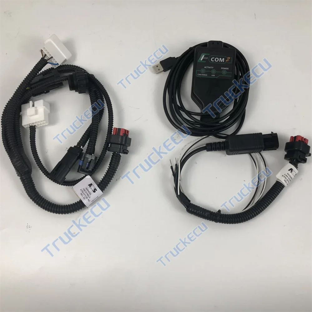 for ECOM2 for EControls for EDIS ECI Target Communications for SINOTRUK for Yuchai Xichai Truck Diagnostic Tool+getac laptop