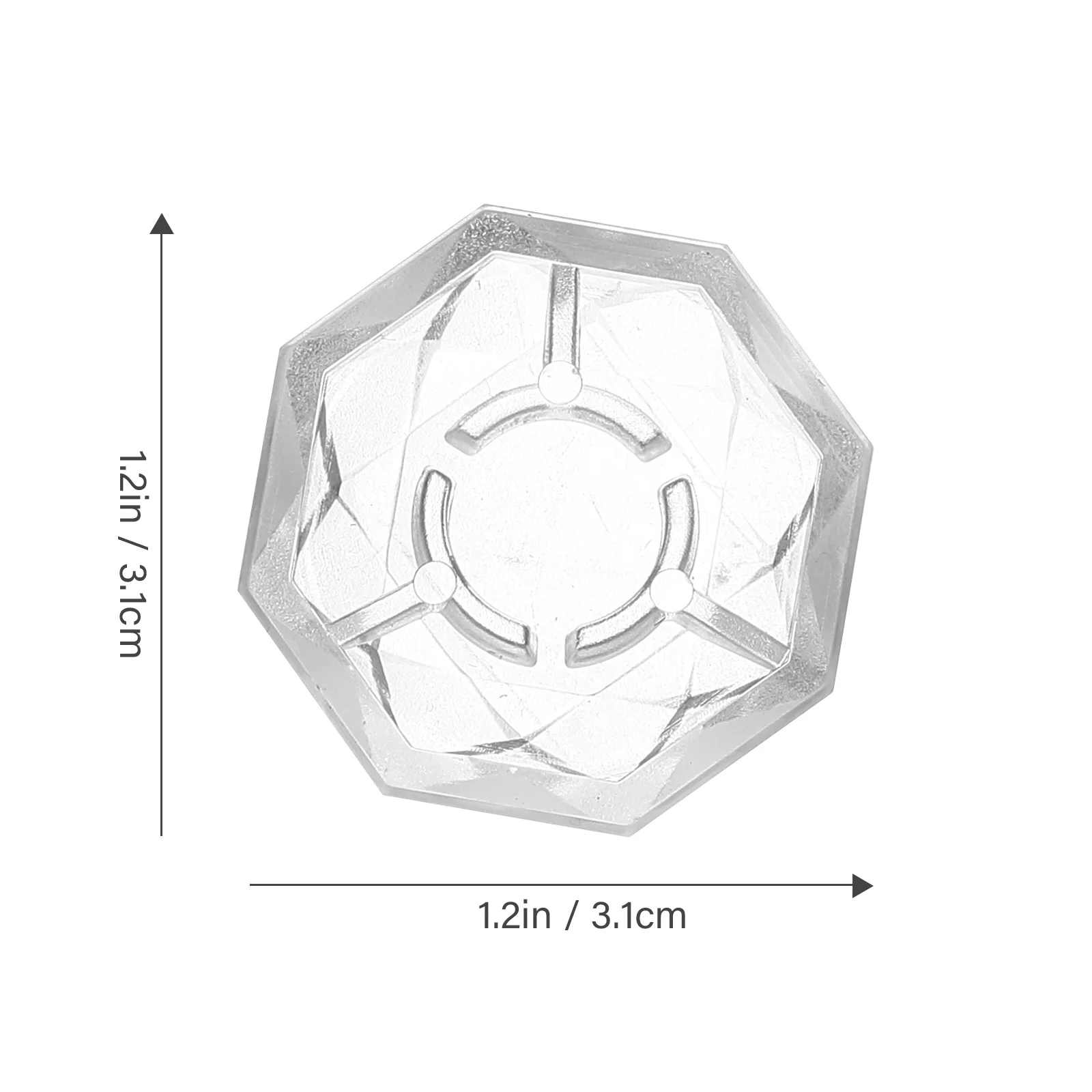 5pcs Diamond Shape Effect Device Mushroom Foot Spike Cap Pedal Cap Single Effect Device Pedal Cap Electric Guitar Pedal Cap