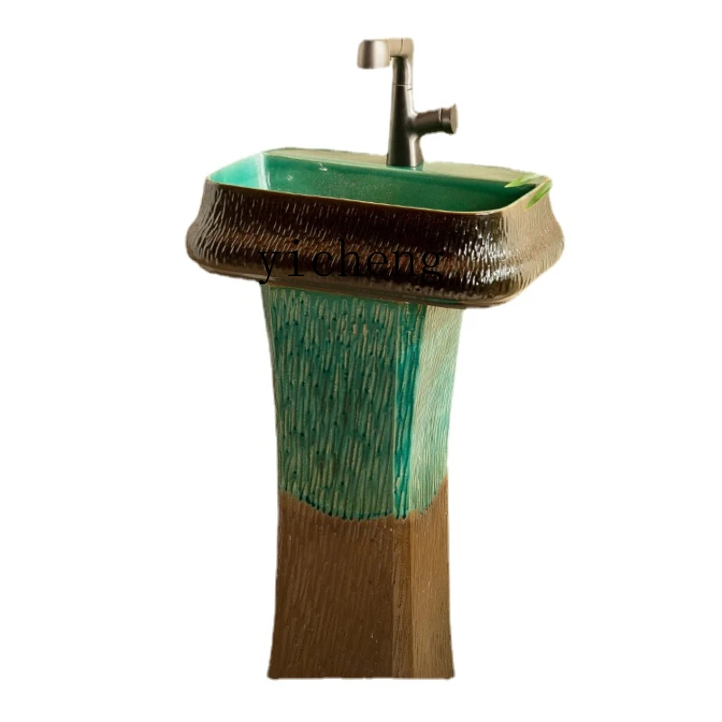 

Xl Retro Pedestal Basin Bathroom Outdoor Wash Basin Stand Column Washbasin