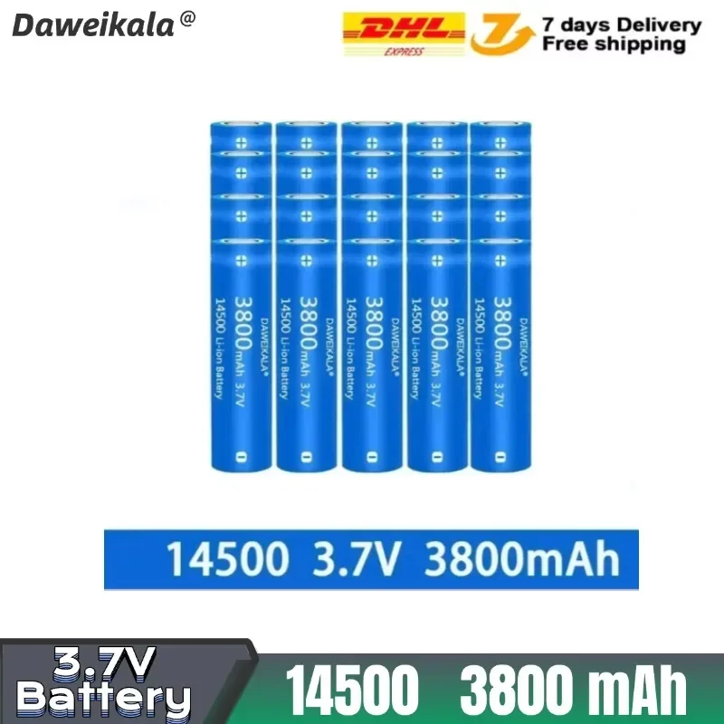 

14500 battery 3.7V large capacity 3500mah lithium ion battery, used for electric toothbrush, razor, barber rechargeable battery