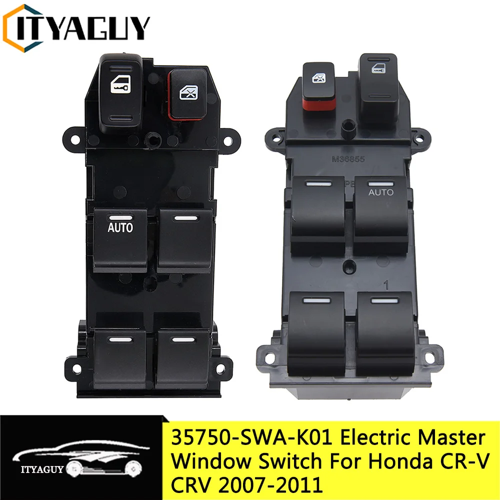 35750-SWA-K01 Front Left Right Driving Electric Power Lifter Window Control Switch for Honda Civic CR-V 2007-2011 35750SWAK01