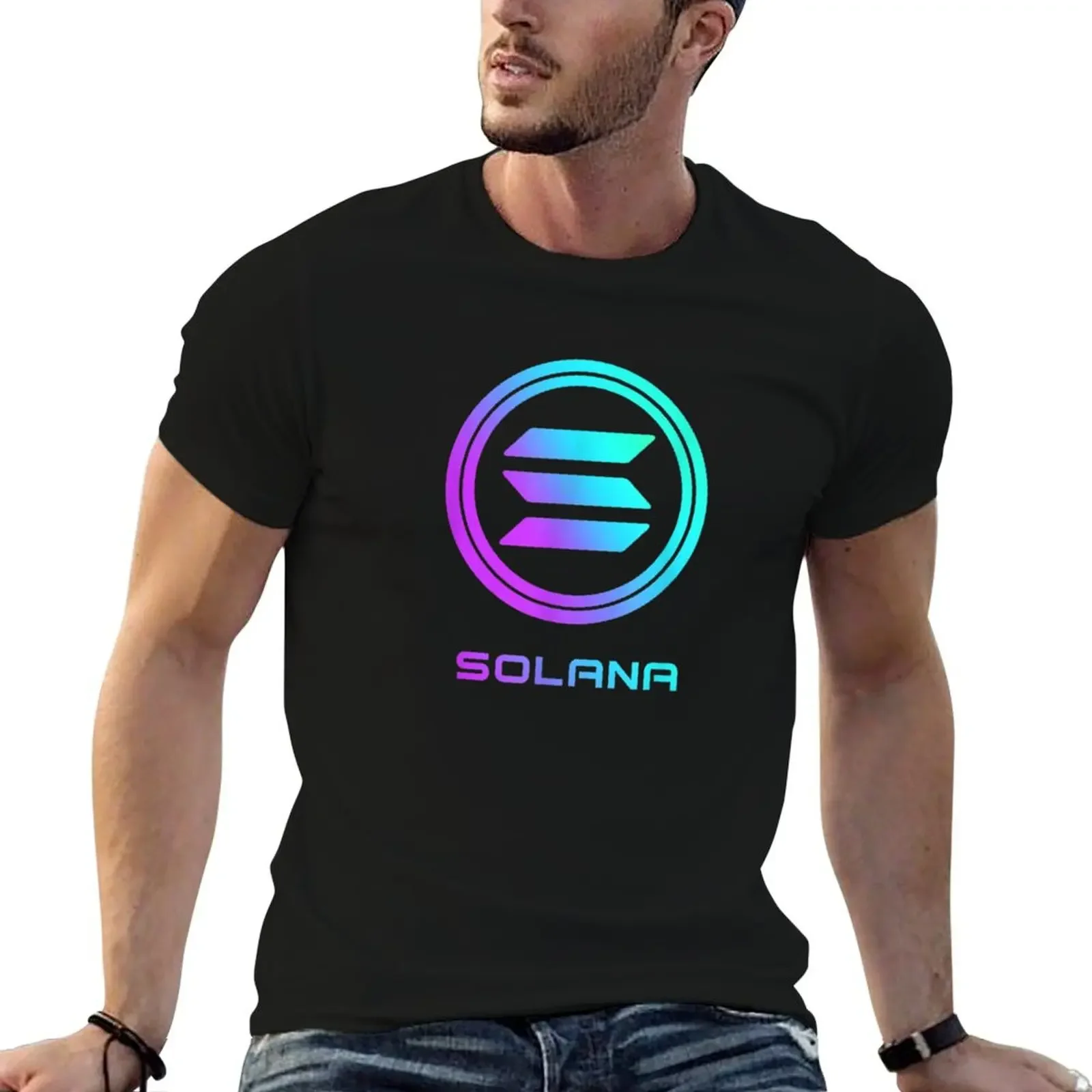 Solana cryptocurrency Solana SOL T-Shirt cotton graphic tees anime t shirts gifts for boyfriend summer clothes men clothes