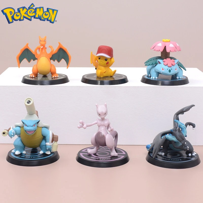 ポケモンアニメキャラクターモデル漫画ピカチュウリザードンデスクトップ装飾品かわいいコレクションフィギュア子供のおもちゃ誕生日プレゼント