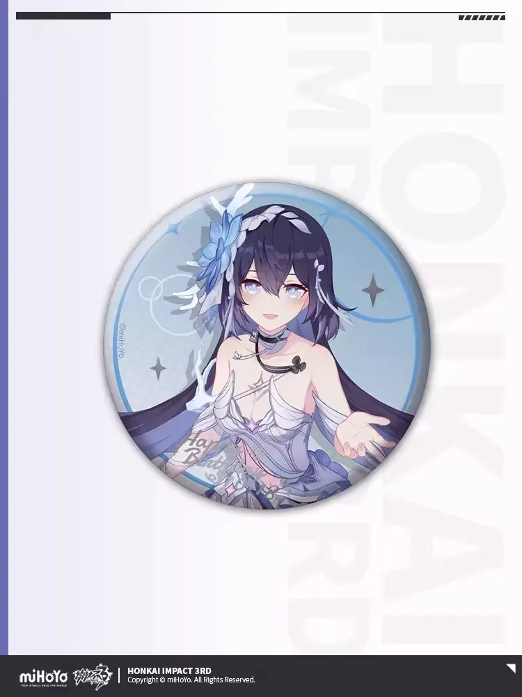 MiHoYo-Caja de regalo conmemorativa de cumpleaños oficial Honkai Impact 3 Seele 2023, colgante de insignia de The Lawgiver, vida y muerte, preventa