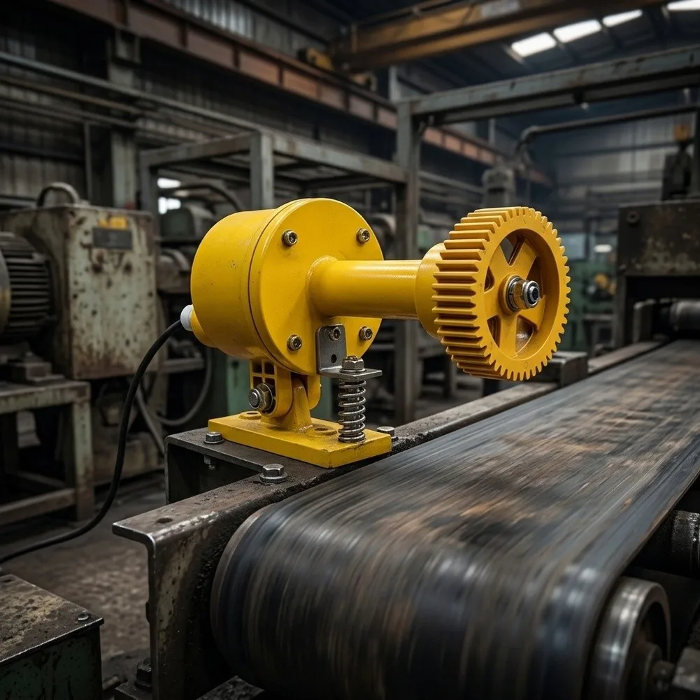 IP66 Protected Belt Slip Detector Aluminum Alloy for Steel Mills Cranes Gantry Ports Mining 0.5 to 9.99 m/s Range