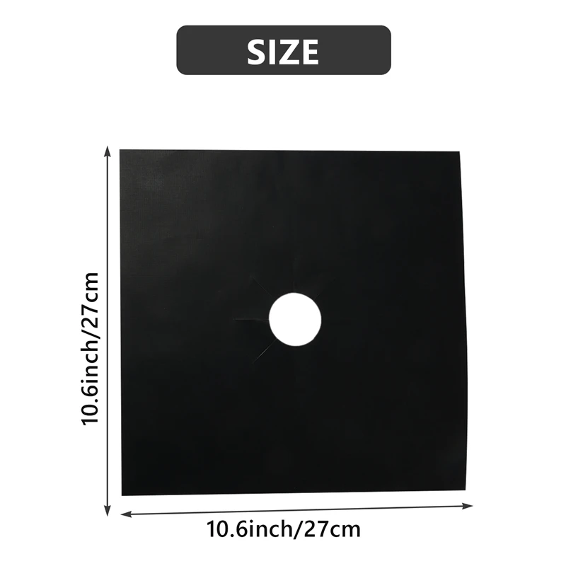 A01V-8Pcs واقيات نطاق موقد الغاز موقد حامي بطانة غطاء المنظفات طباخ يغطي قابلة لإعادة الاستخدام موقد غاز الحصير