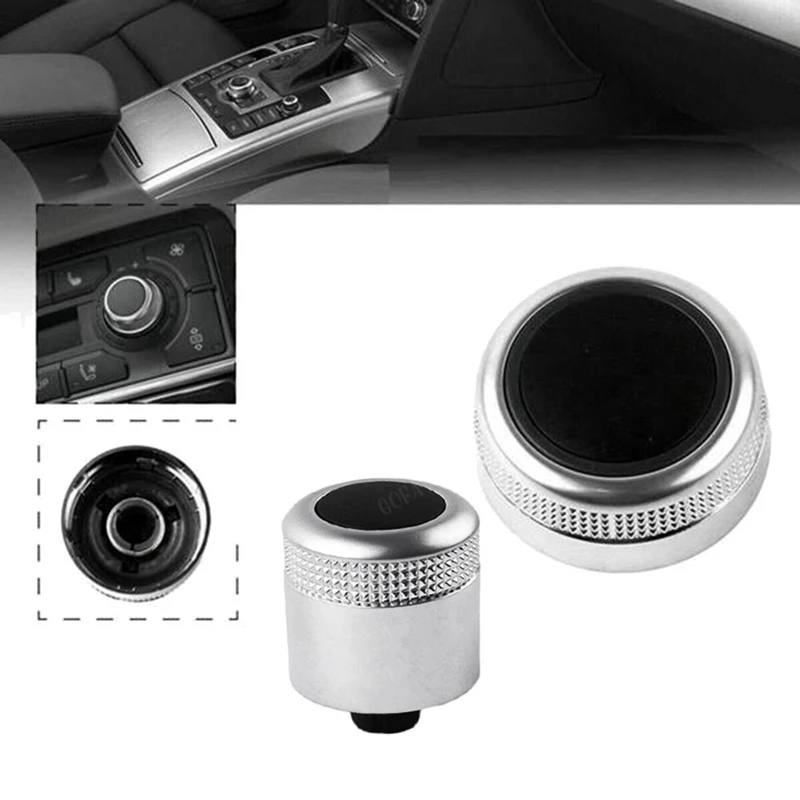 MMI Multi Media Rotary Knob Main Menu Volume Switch Cover 4F0919069 4F0919070 For- A6 Allroad Quattro C6 A8 Q7 07-09