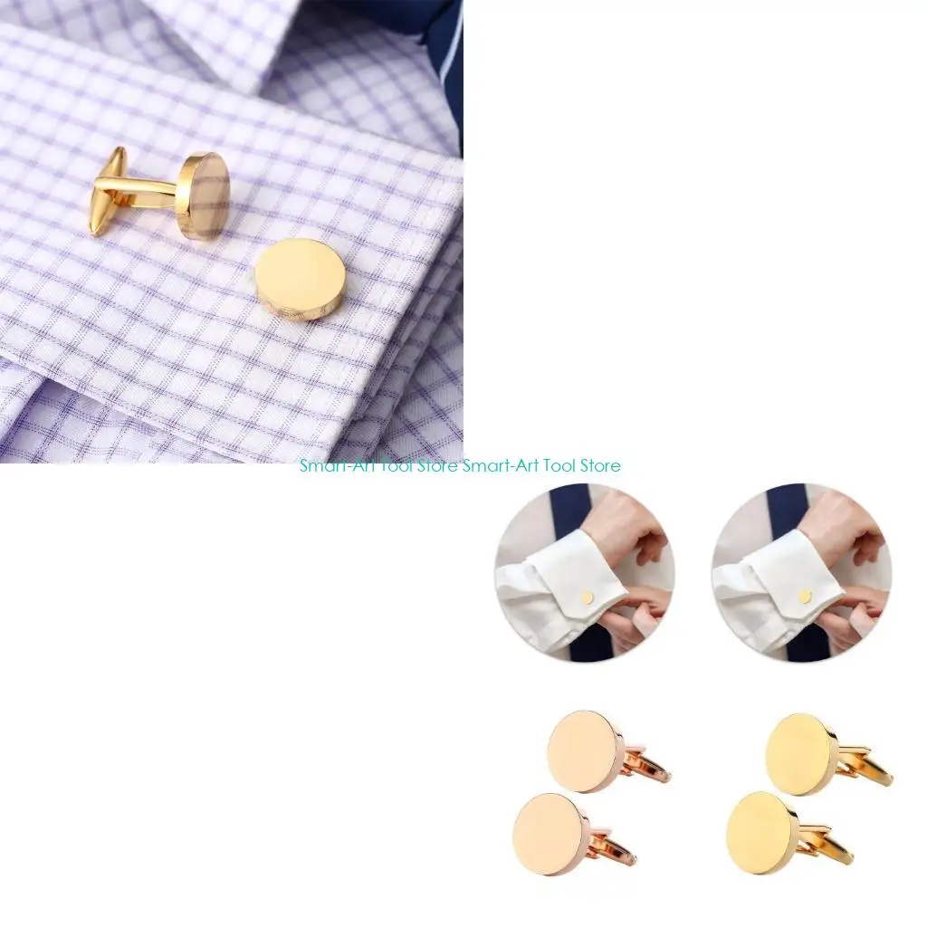 

E1PB круглые запонки мужские рубашки запонки для свадьбы, дня рождения, выпускного вечера, рубашки для деловых встреч, манжеты,
