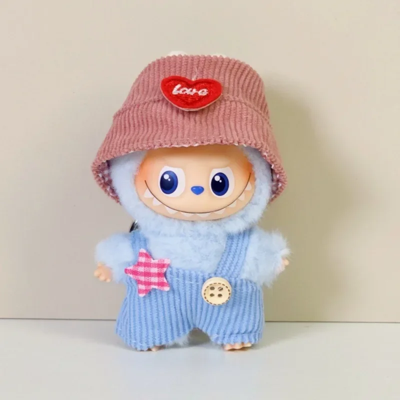 ロパ・ラブブ用オーバーオールと帽子、10.5cmラブブ4.0用、ザ・モンスターズピン・フォーラブシリーズドール服衣装アクセサリー
