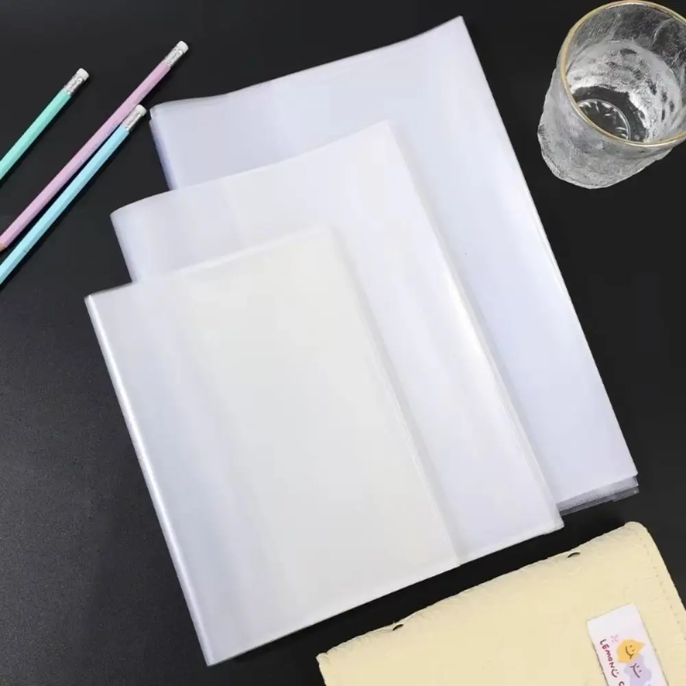10PCS/Set Simple A4/A5/16K Book Wrapper Cover Waterproof Transparent Textbook Skin Book Protective Covers Book Protection