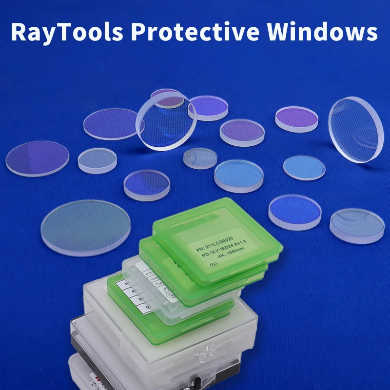 Raymach 10Pcs/Lot Original Laser Protective Lens 27.9x4.1 24.9X1.5 Fiber Mirror For Raytools Precitec Cutting Head