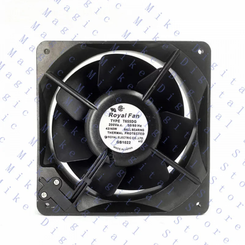 

UU FOR Royal Fan T655DG 200 В переменного тока 43/40 Вт 16055 Цельнометаллический вентилятор Тепловой вентилятор