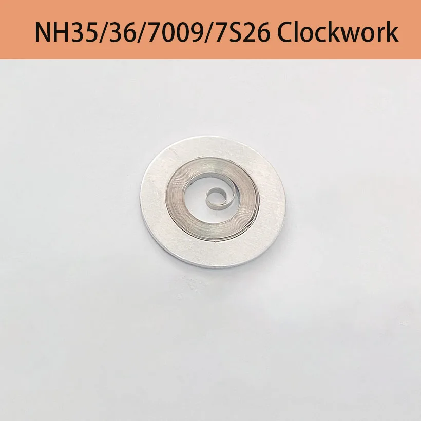 Accesorios de reloj adecuados para Seiko 7009 7S26, resorte de movimiento, piezas de SEIKO NH35 NH36, mecanismo de relojería