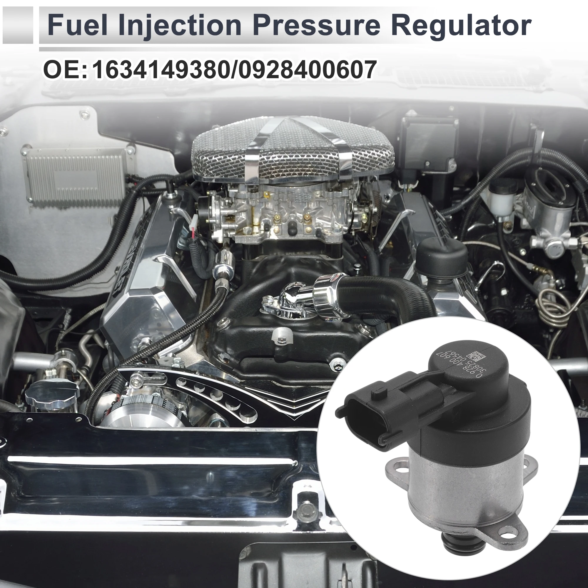 UXCELL Fuel Pressure Regulator for Citroen C5 No.1634149380 Metal 20-70 Psi