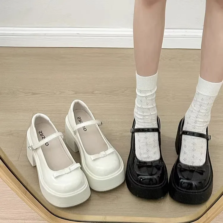 أحذية ماري جين متعددة الاستخدامات بتصميم عتيق للنساء، كعب سميك وقاعدة سميكة، سهلة الارتداء، بأسلوب روماني عصري، أحذية مسطحة أ... #4