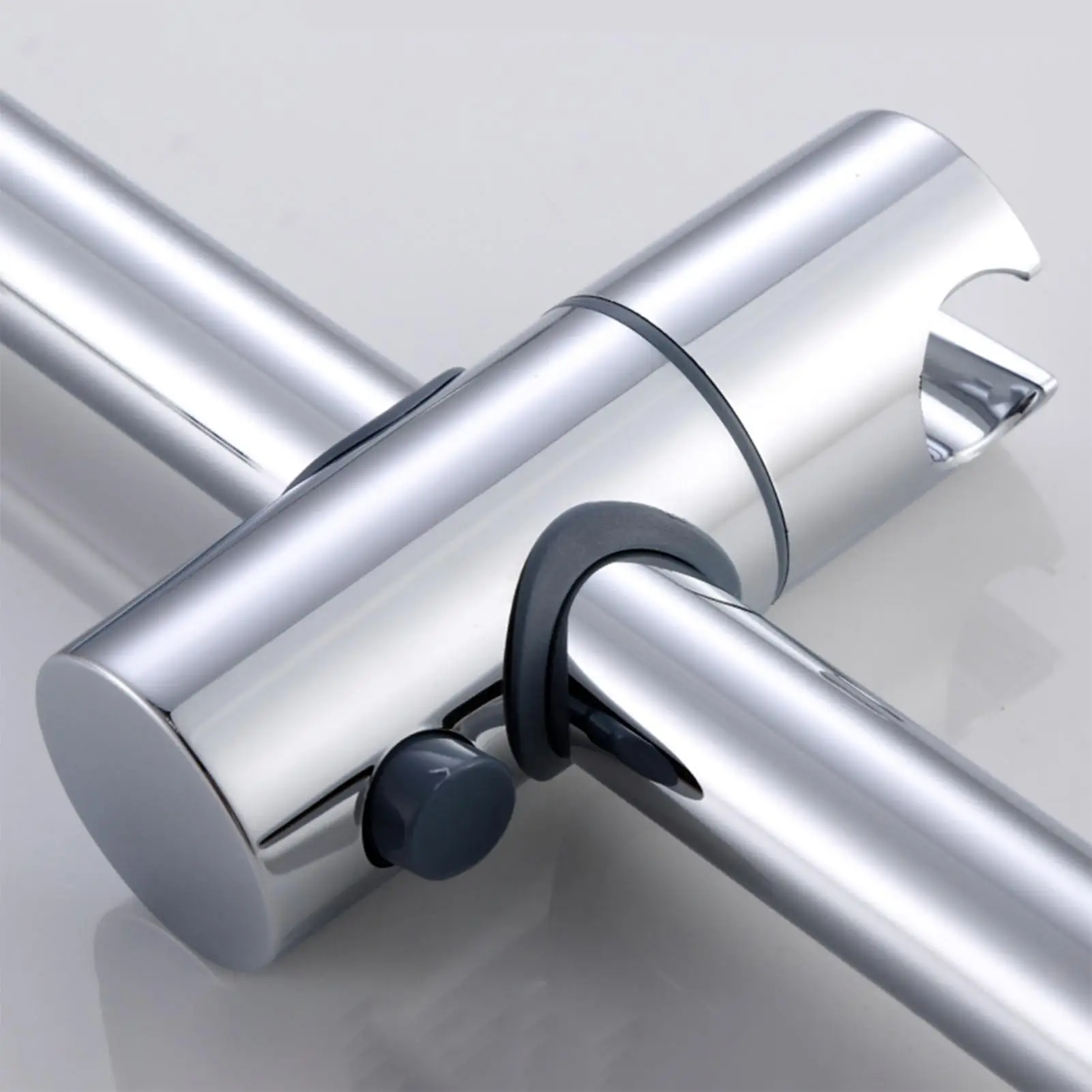 Adjustable Shower Head Holder Shower Holder Clamp Showerhead Rail Slide Bracket Bathroom Accessories 360 Rotation 24mm 25mm