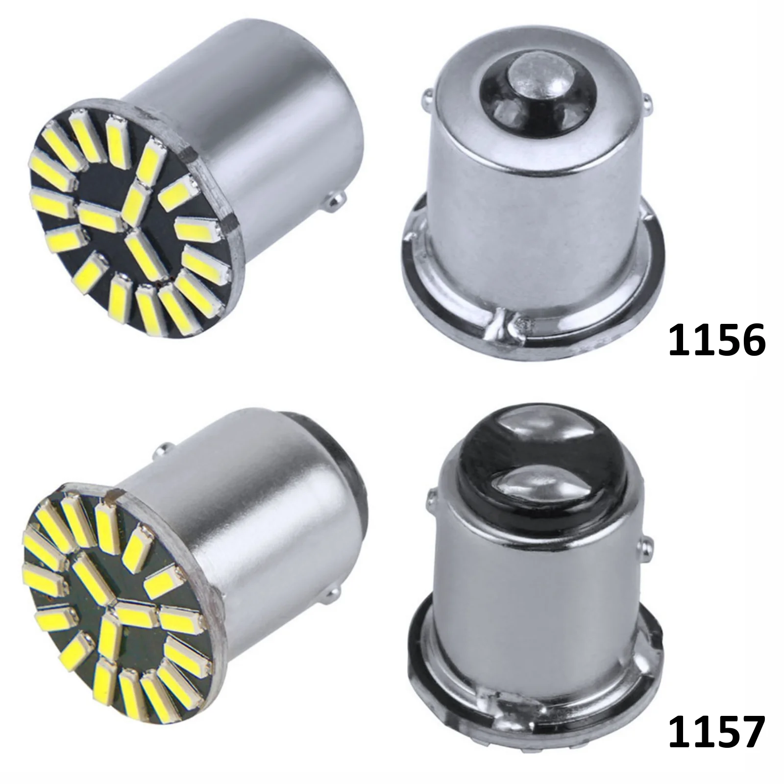 

1pc 1157 BAY15D P21/5W 1156 BA15S P21W LED Bulb 3W 4014 SMD For Truck Turn Signal Lights Daytime Running Lamp 6000K White 12V