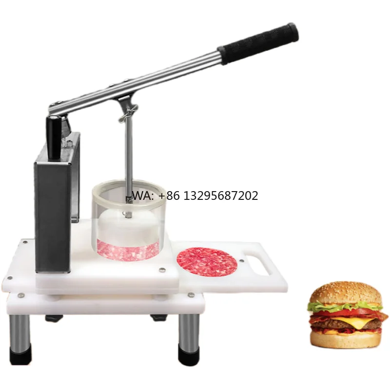 

Manual Rounded Hamburger Patties Maker Machine Use for Hamburger Restaurant Barbecue Restaurant