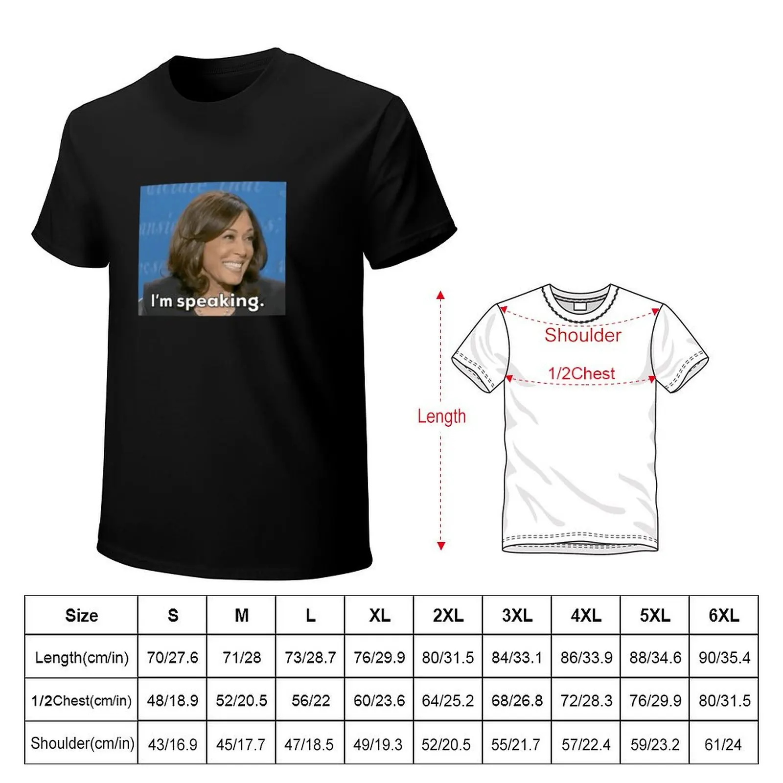 kamala harris debate i'm speaking T-Shirt Work Utility Short Sleeve Shirt