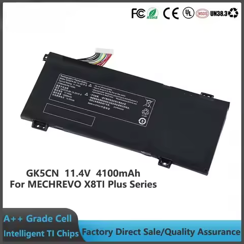 JGTM GK5CN-00-13-3S1P-0 Lithium Ion Laptop Battery 11.4V 4100MAH Batteries for MECHREVO X8TI Plus X8Ti-G X9TI-S X10Ti