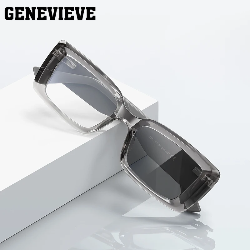 

GENEVIEVE новые простые геометрические дизайны с защитой от синего света, фотохромные очки для чтения, поляризационные солнцезащитные очки с защитой от ультрафиолета PFD2247