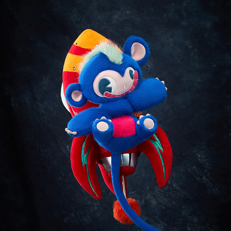 12/43cm Super Vitality Factory Super Alber Plush Toys No Bounds Green Hair Monkey Plush Pendant Super Alber Doll Xmas Cool Gift