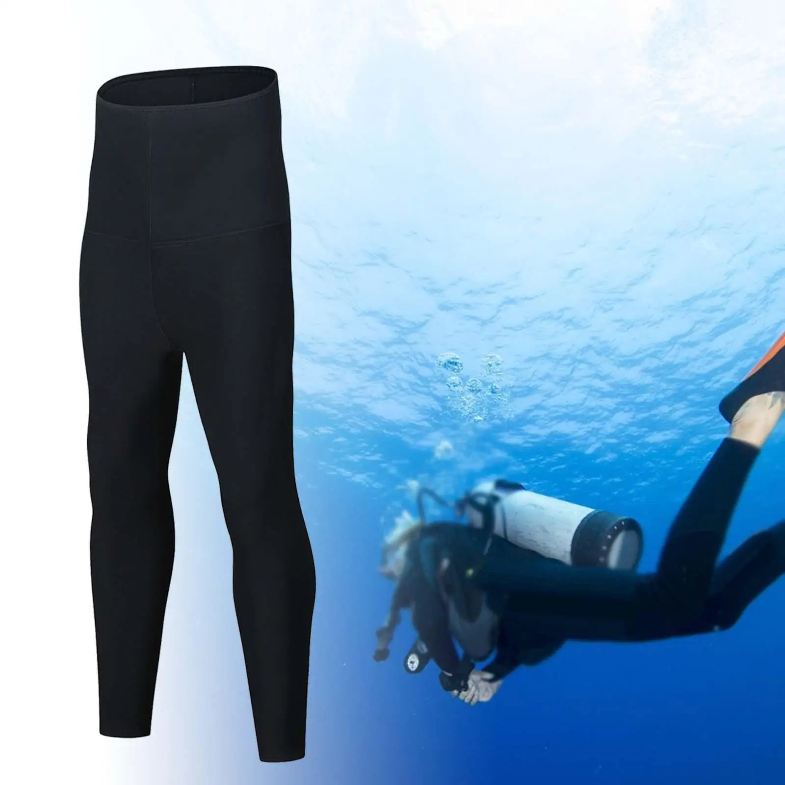 Pantaloni da muta da uomo Pantaloni da bagno in neoprene da 3 mm per lo snorkeling, il kayak subacqueo