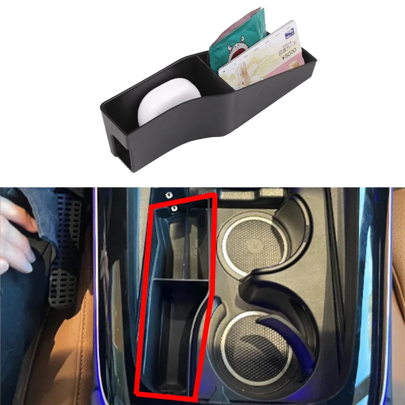 Car Organizers Center Console Storage Boxes Tray Armrest Storage Box Car Accessories For Mercedes Benz E Class W214 2024-2026