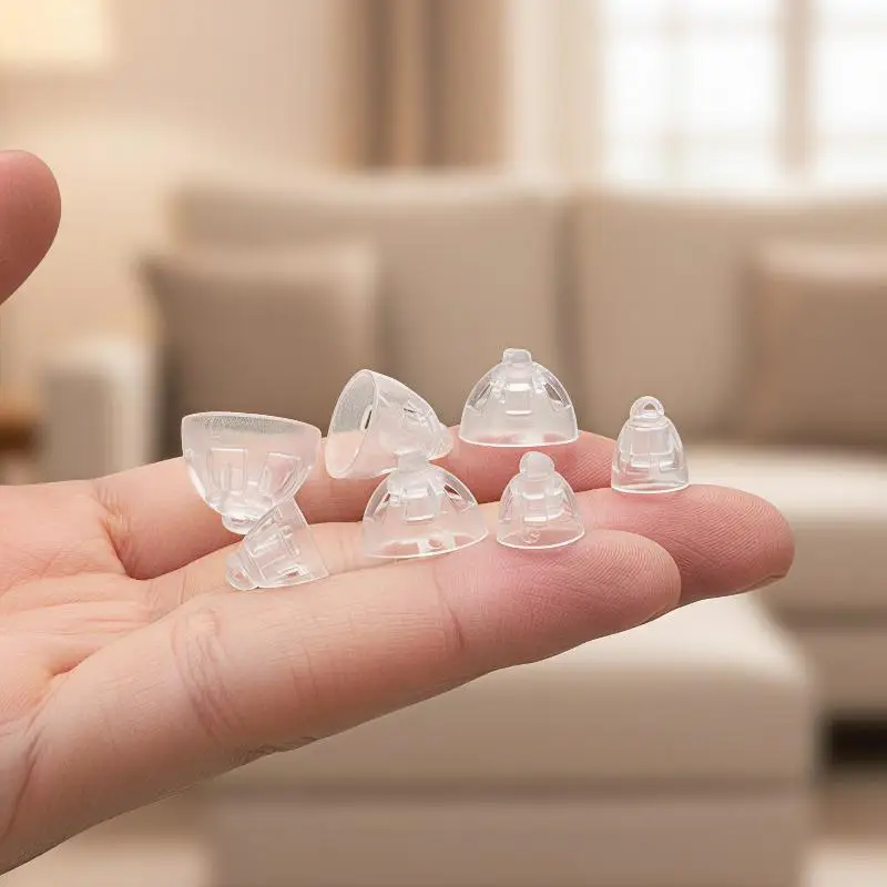 Portable Hearing Aid Domes Replacement Kit for Oticon Minifit Open Bass Vent 5/6/8/10mm 4 Sizes for Daily Replacement Use