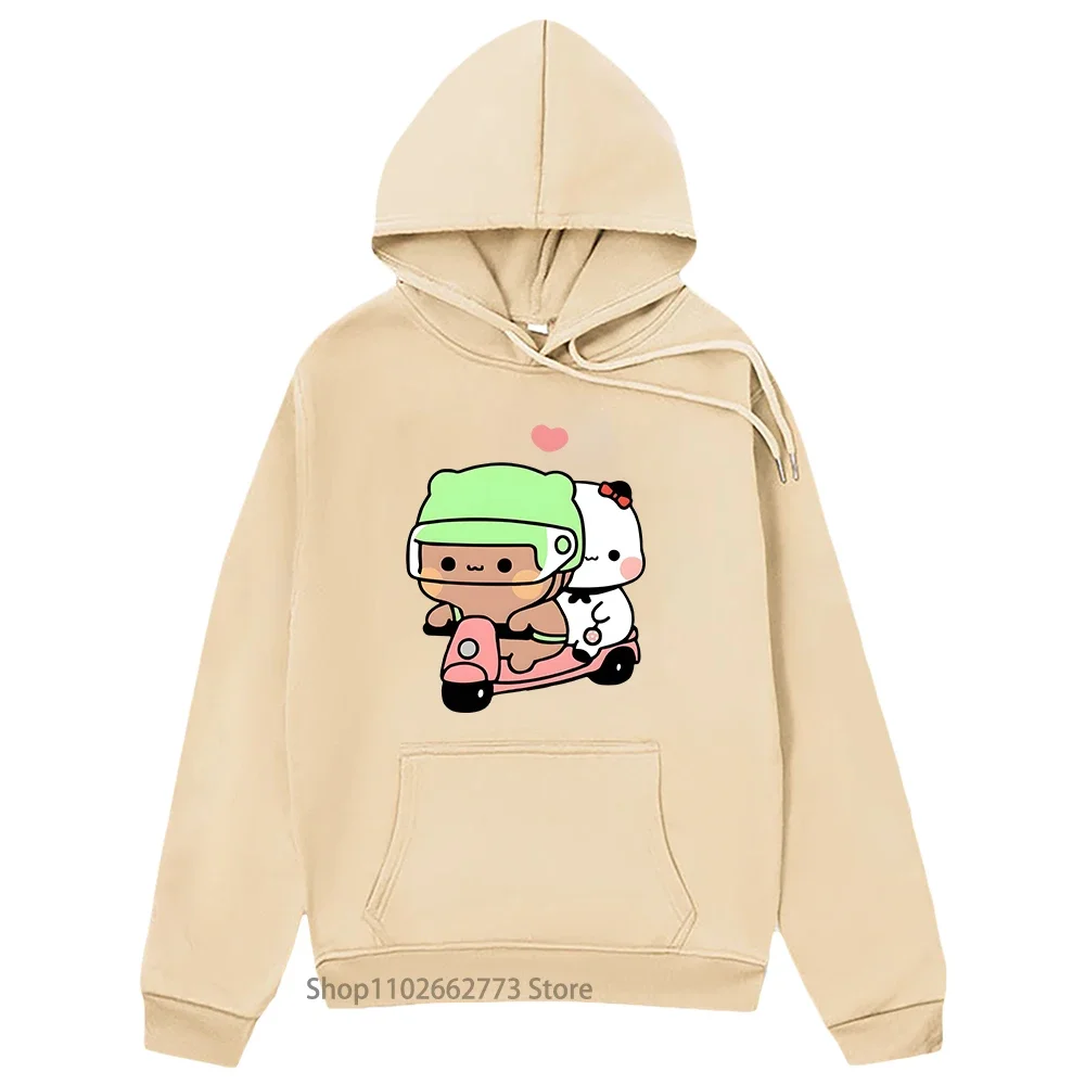 

Cartoon Bubu and Dudu Hoodie Panda Bear Graphic Clothes Women Kawaii Print Sweatshirt Men Casual Girl Clothes Spring Fleece Tops