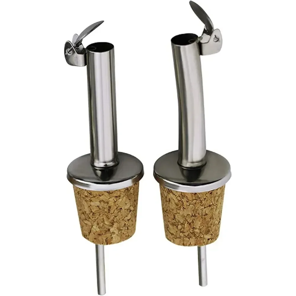 

Stainless Steel Bottle Pourers Auto Flip Olive Oil Spout Cork Wine Bottle Stoppers Liquid Pour Olive Oil Wine Tool New