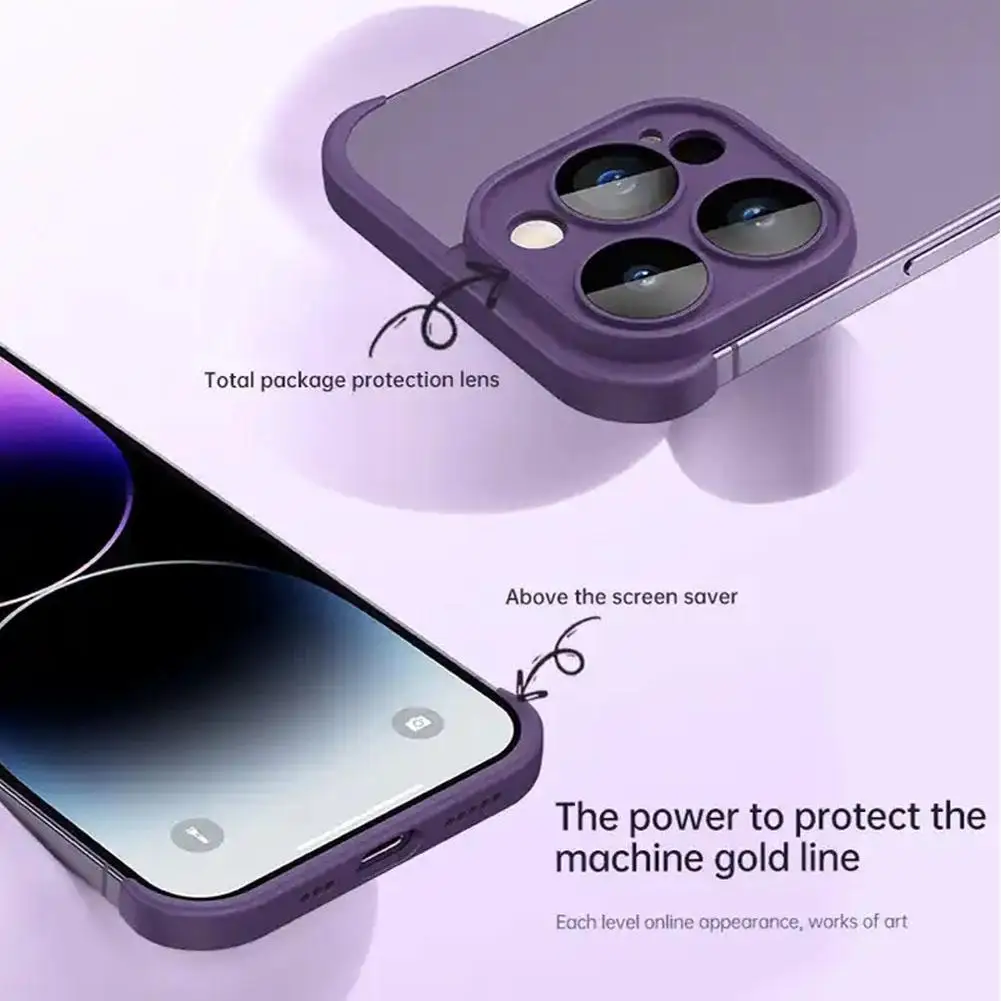 Full Cover Protective Glass For IPhone 15 Pro MaxCamera Lens Screen Protector For IPhone 15 Pro Frameless Bumper Case