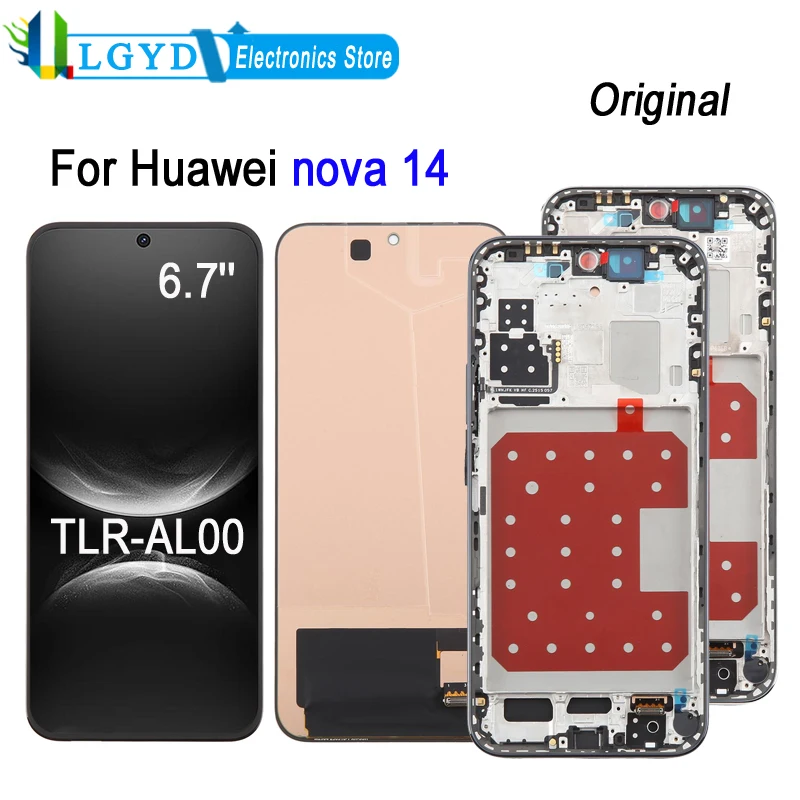 6.7-inch OLED Screen For Huawei nova 14 / TLR-AL00 Phone LCD Display Touch Screen Repair Replacement Part