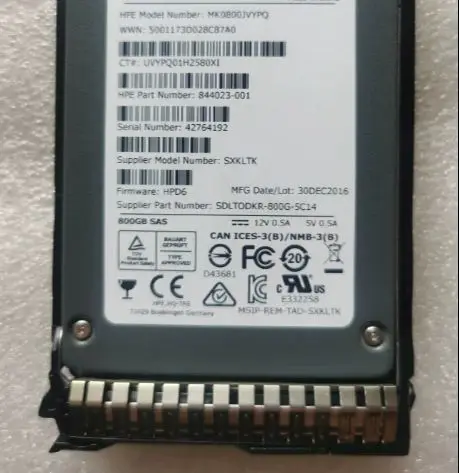 For P49744-001 P49046-B21 800GB 2.5in DS SAS-12G SSD Solid State Drive