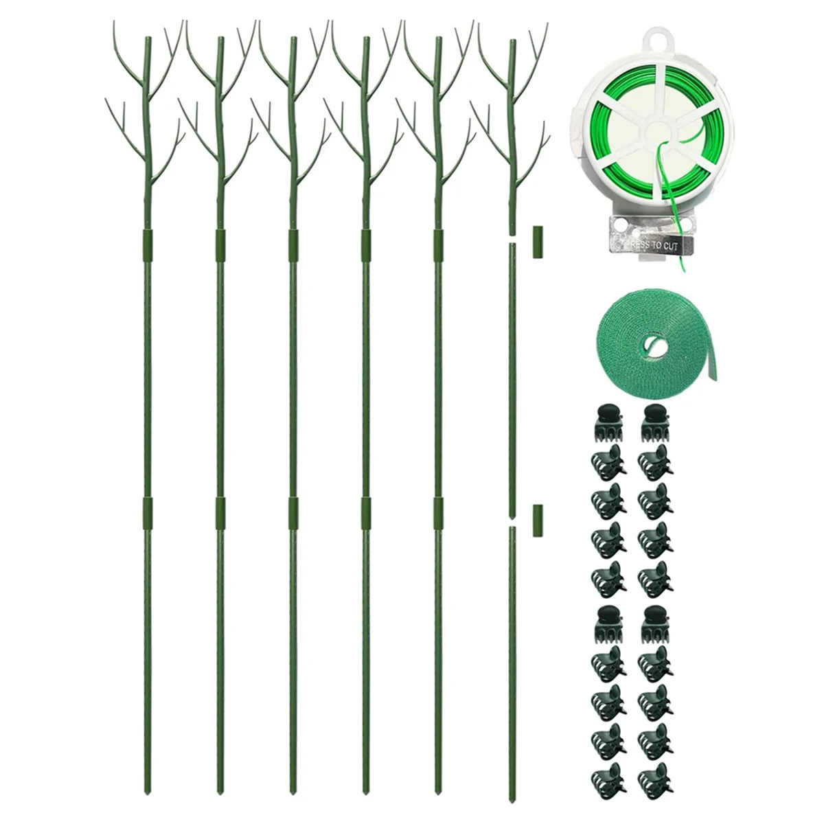 

Monstera Plant Support Clips Ties Set,Plant Support Stakes Moss Pole for Indoor Plants, Plant Stakes for Climbing Plant